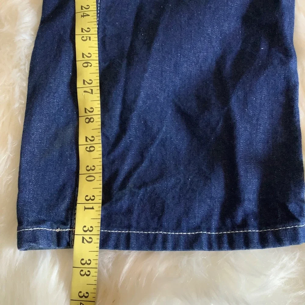 Carhartt FR Mens Flame Resistant Work Pants Navy Blue Carpenter Dungaree 34x32 - Picture 15 of 16